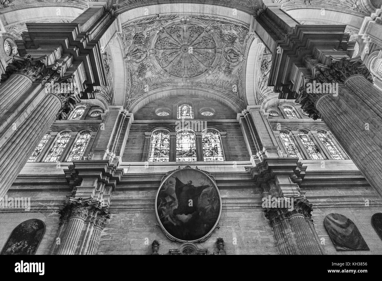 Chaque année au mois de septembre à Málaga le jour de la Virgen de la Victoria est célébré. le 8 septembre, quand la procession a lieu. Banque D'Images