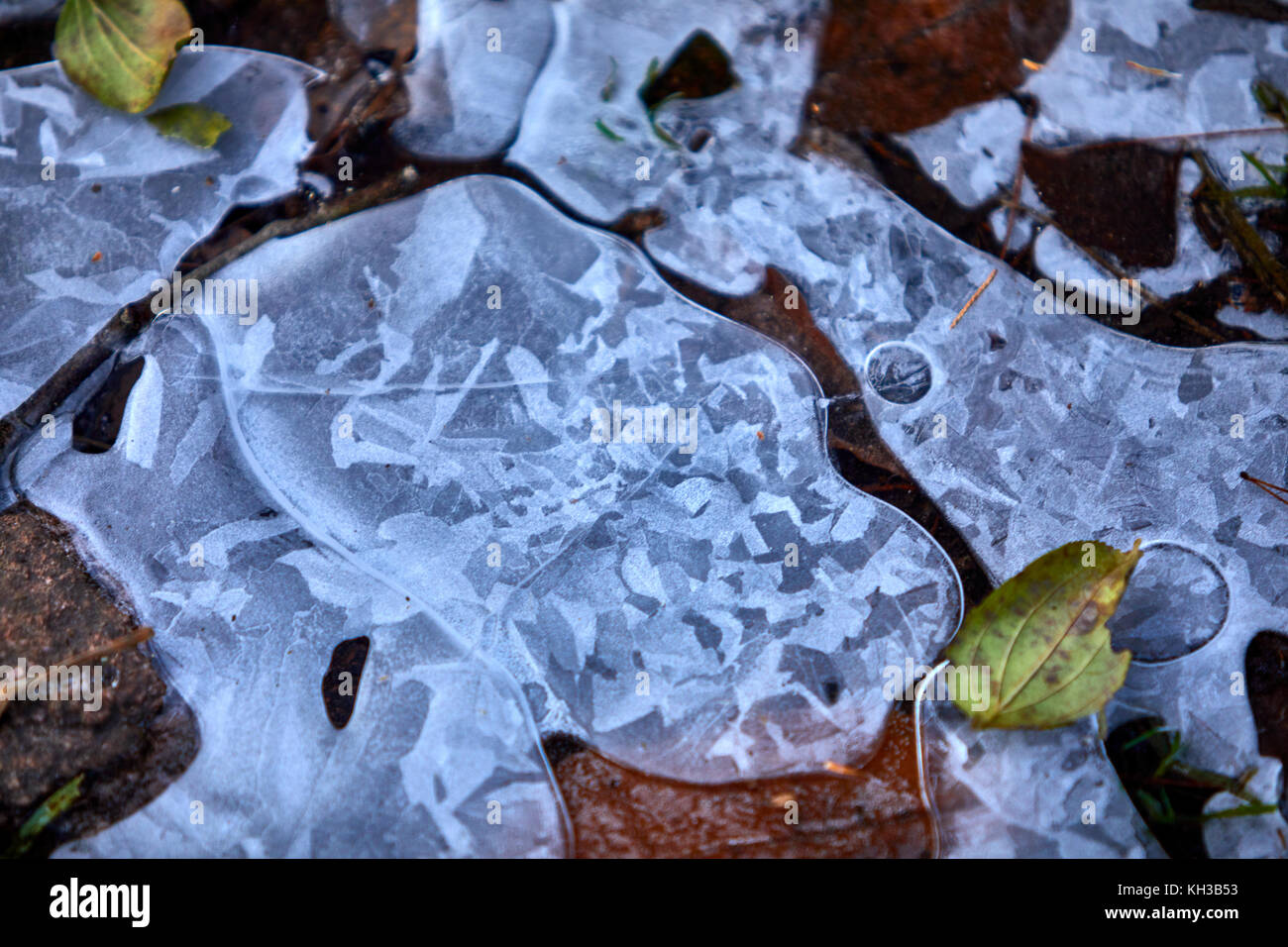 De la glace cristallisée Photo Stock - Alamy