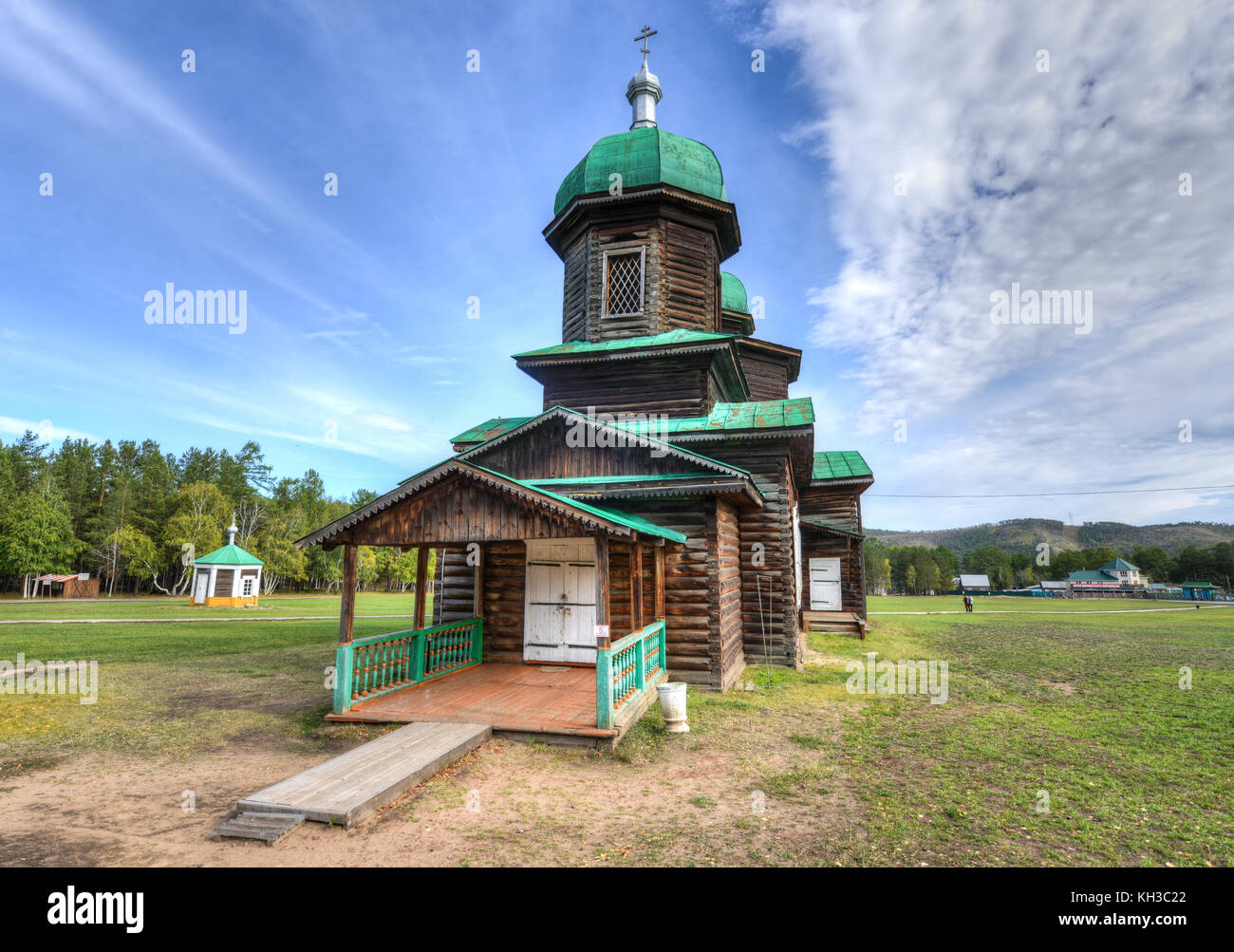 Une vieille église russe croyant à Ulan-ude. Banque D'Images