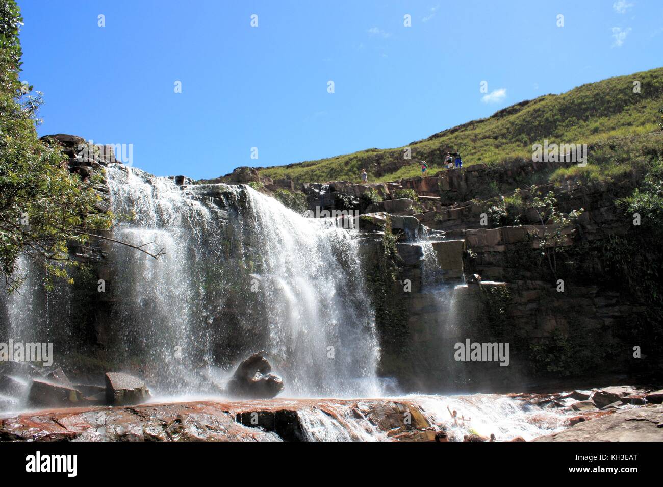 Cascade de Gran Sabana venezuela Banque D'Images