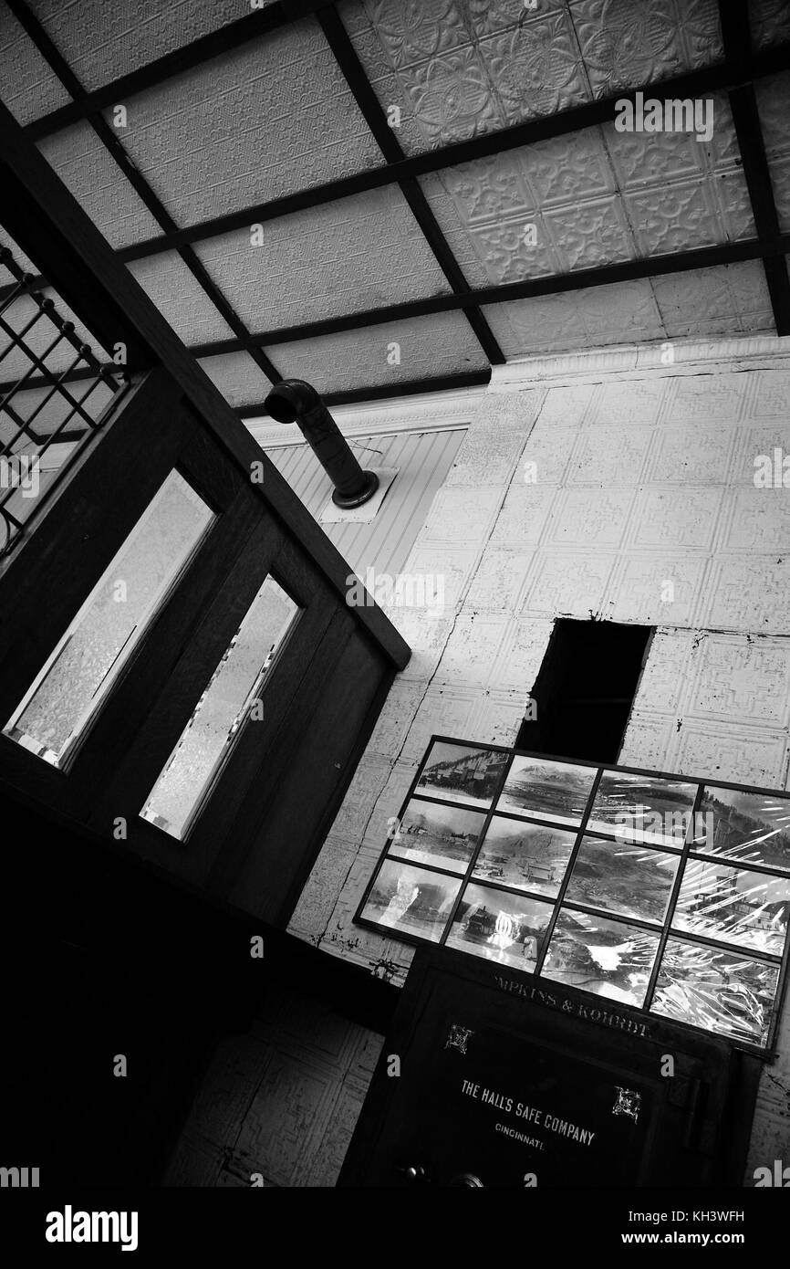 Vieille ville fantôme de Molson dans l'État de Washington États-Unis. Paysages et paysages urbains Banque D'Images