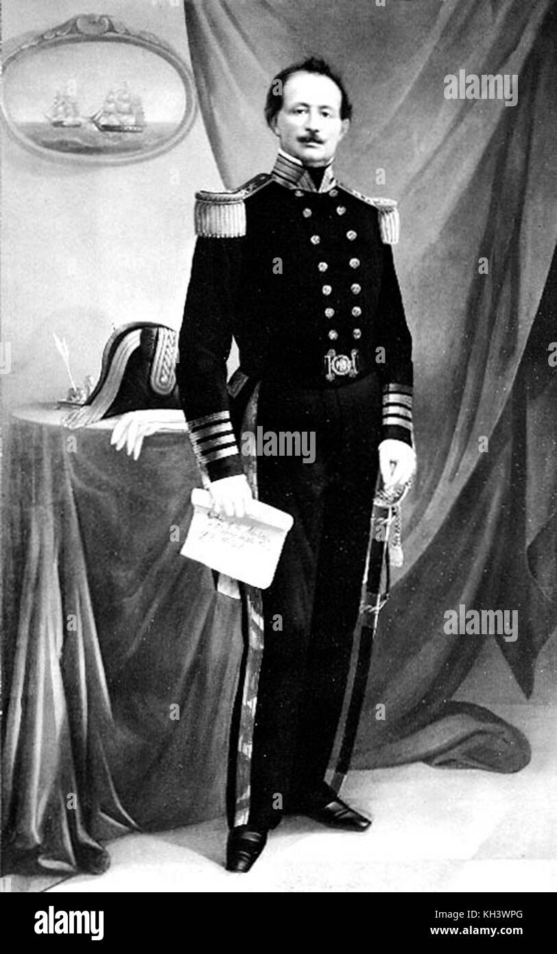 Uriah phillips Levy, officier de marine, premier juif à commodore de la marine des États-Unis. uriah phillips Levy, le commodore de l'US Navy 1862 Banque D'Images