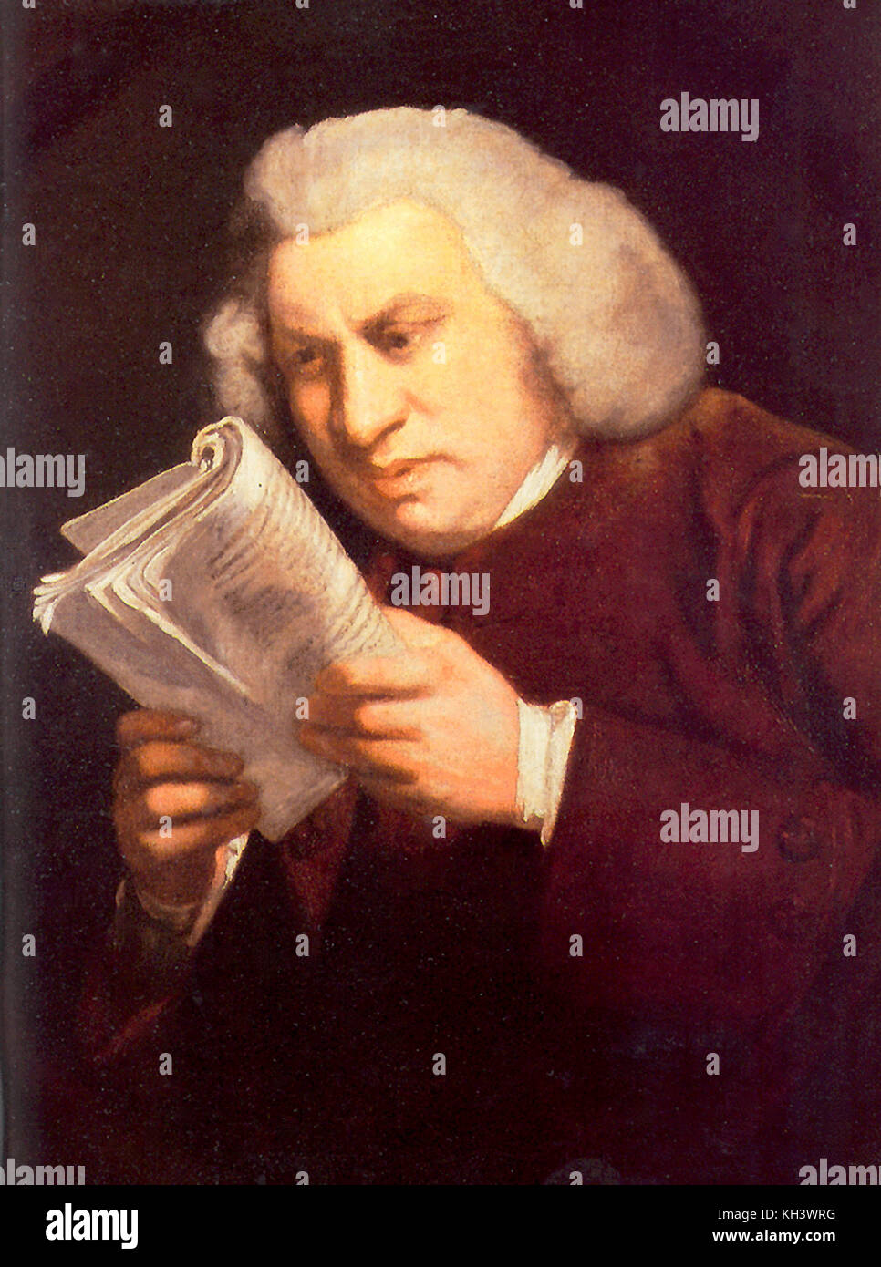 Samuel Johnson, Samuel Johnson, Dr Johnson, était un écrivain anglais Banque D'Images