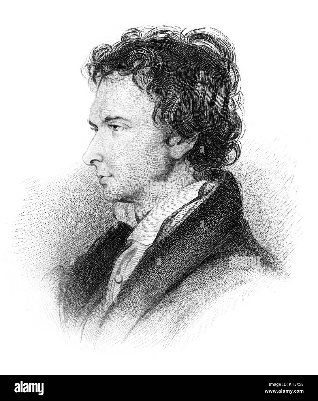 William Hazlitt, William Hazlitt, écrivain, peintre, philosophe, commentateur social et Banque D'Images