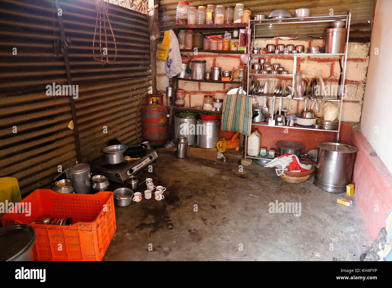 Cuisine, Chinchani village, Maharashtra, Inde, Asie - sgg 259099 Banque D'Images
