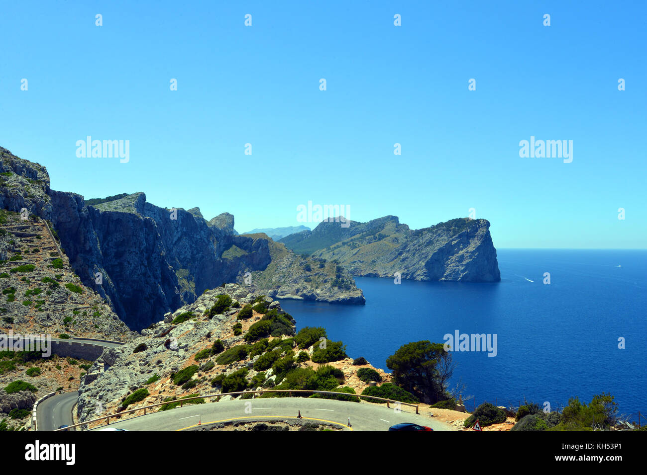 Cap Formentor lighthouse, Pollensa, Mallorca, Espagne Banque D'Images