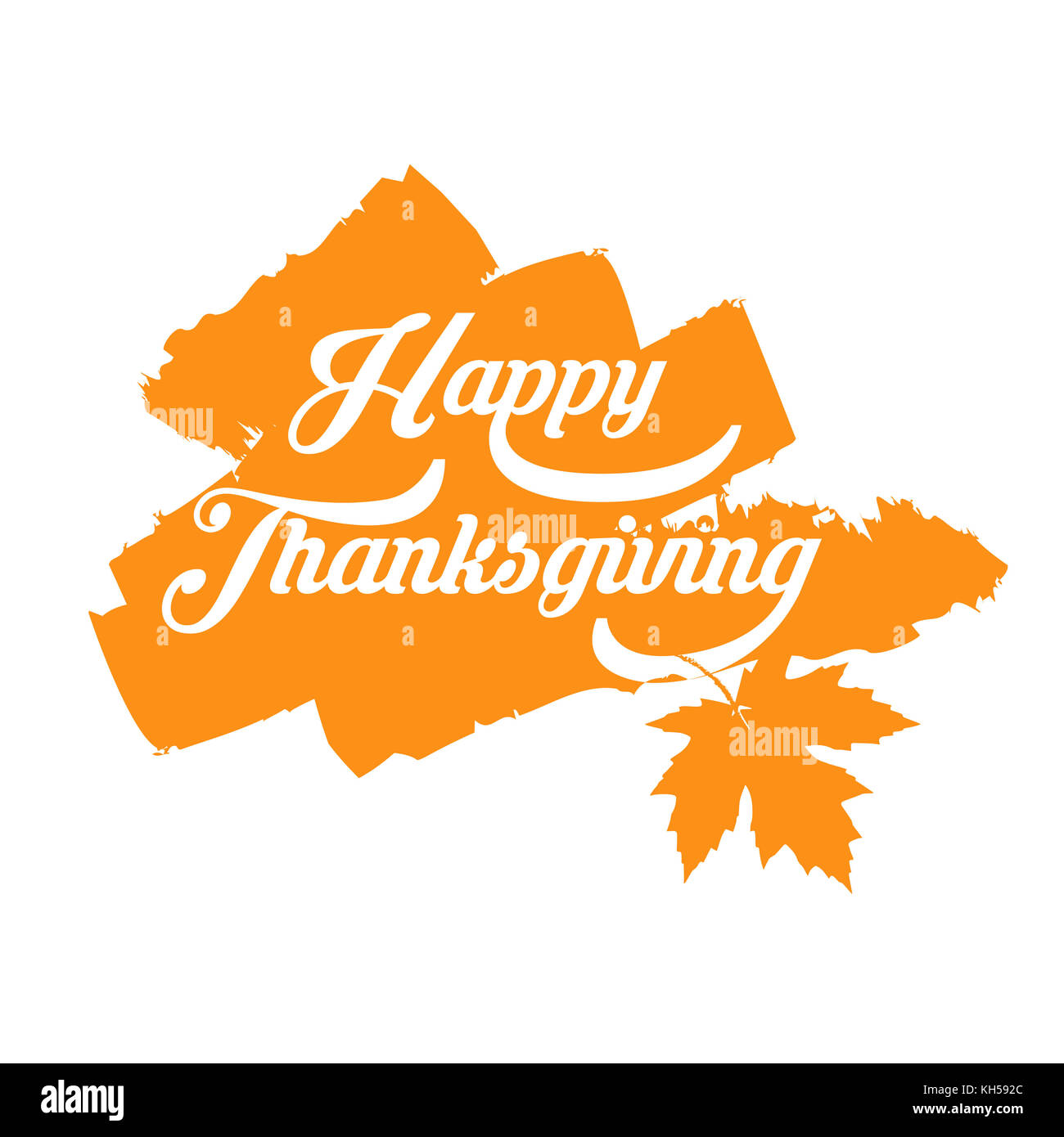 Joyeux thanksgiving typographie poster. célébration design pour bannière, carte postale, carte, d'événements, l'icône logo. vector vintage automne style calligraphie. Banque D'Images