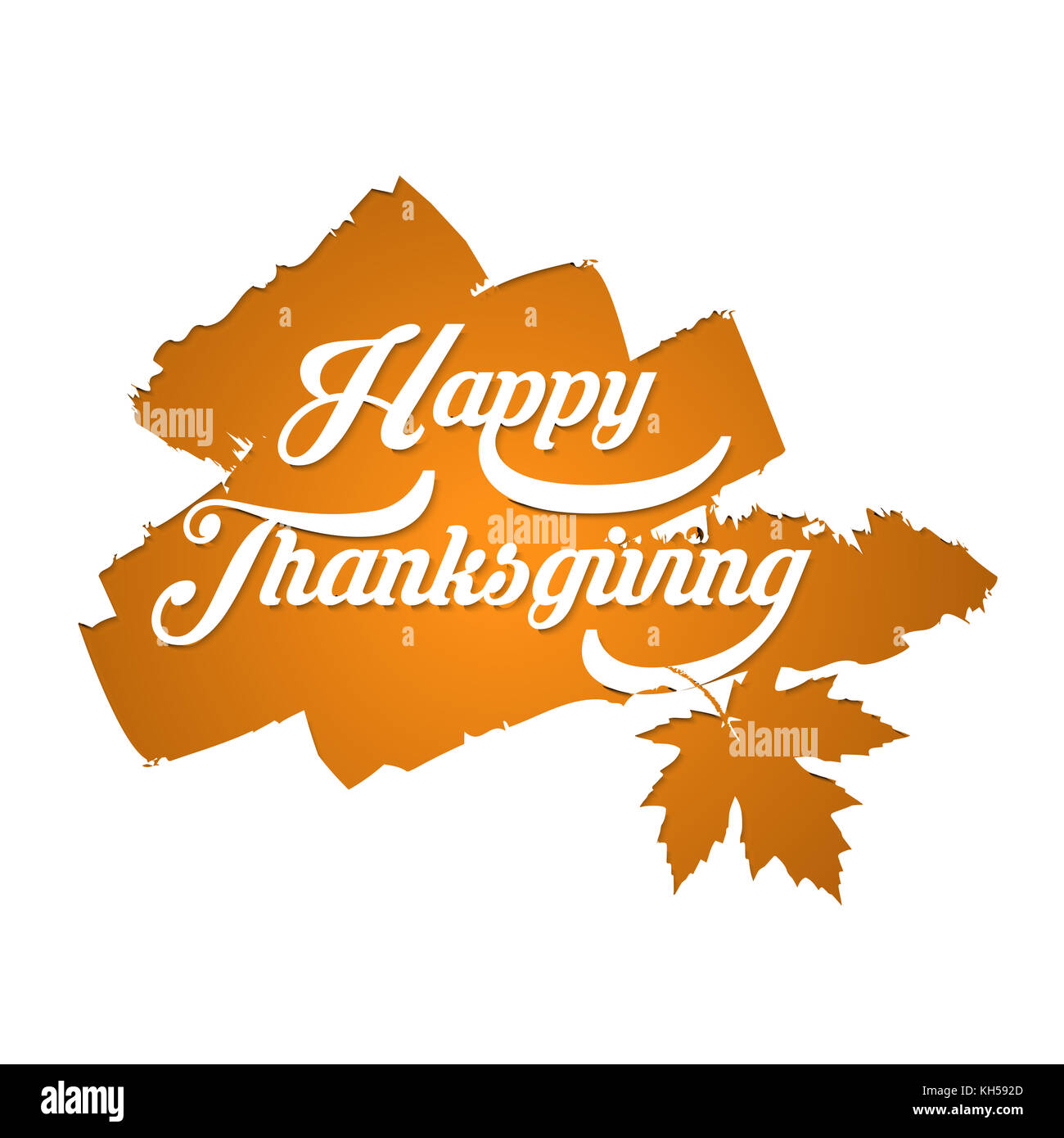 Joyeux thanksgiving typographie poster. célébration design pour bannière, carte postale, carte, d'événements, l'icône logo. vector vintage automne style calligraphie. Banque D'Images