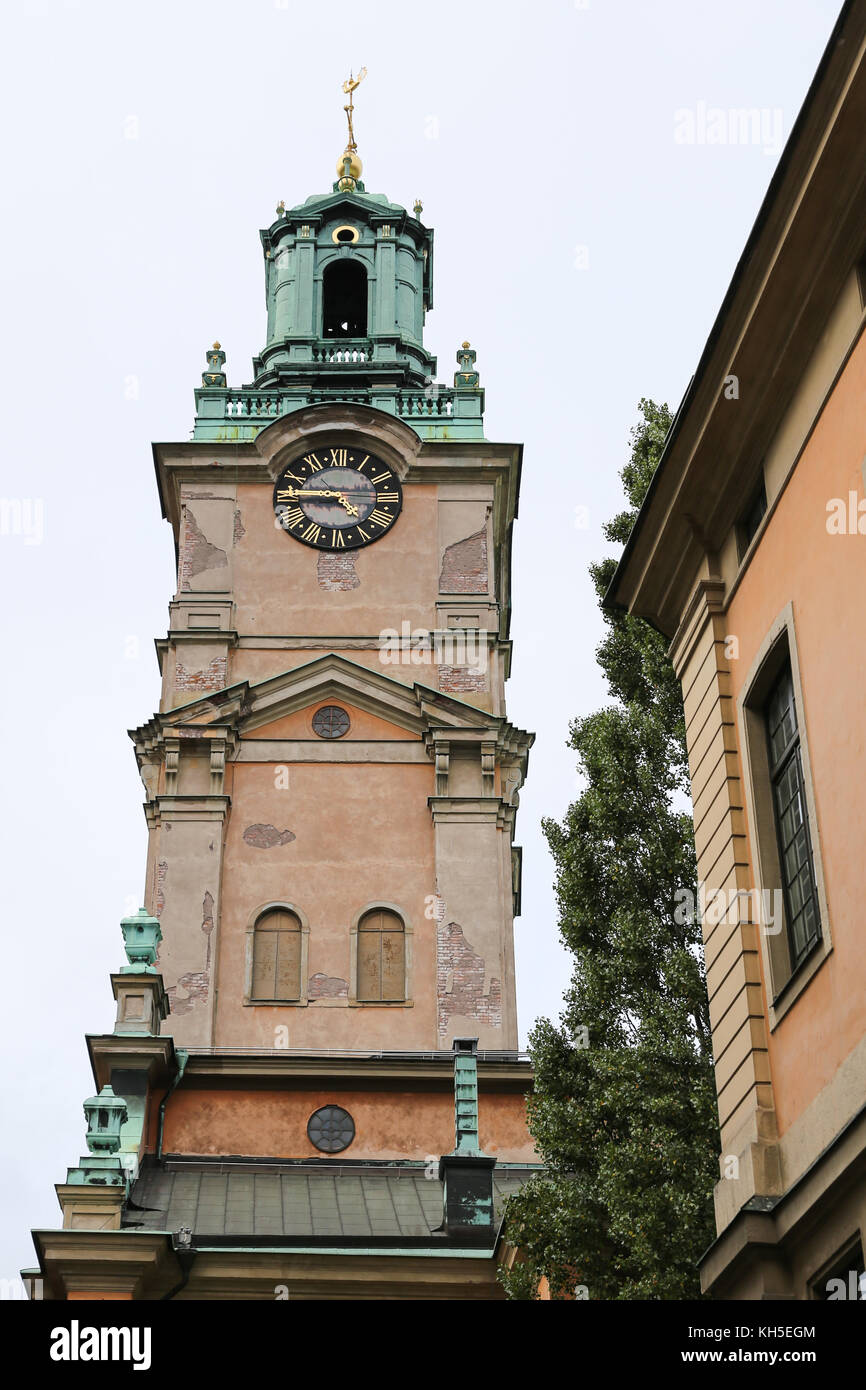 Storkyrkan, la cathédrale de St Nicolas dans la ville de Stockholm, Suède Banque D'Images