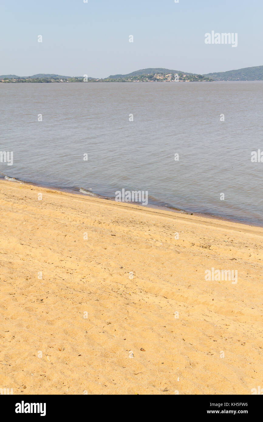 Rivière guaiba à Ipanema, Porto Alegre, Rio Grande do Sul, Brésil Banque D'Images