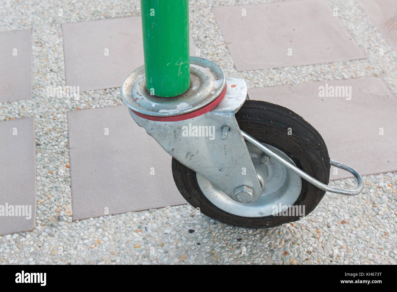 Noir sur roues marbre, Close-up wheels Banque D'Images
