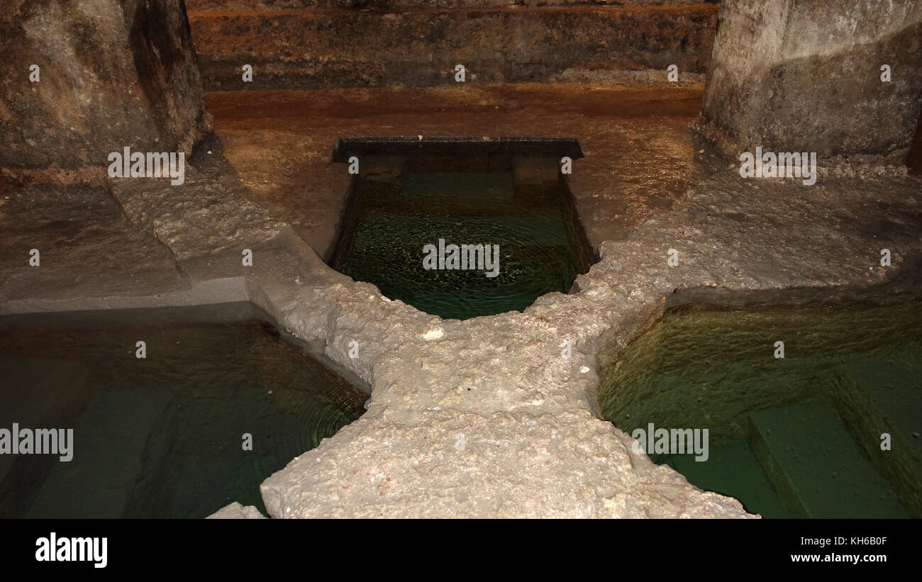 Mikvé à Syracuse, Sicile, Italie Banque D'Images