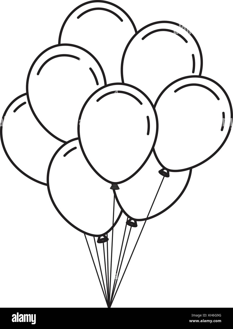 Quatre Ballons Du Jubilé D'or 10 Ans Clip Art Libres De Droits, Svg,  Vecteurs Et Illustration. Image 42795685