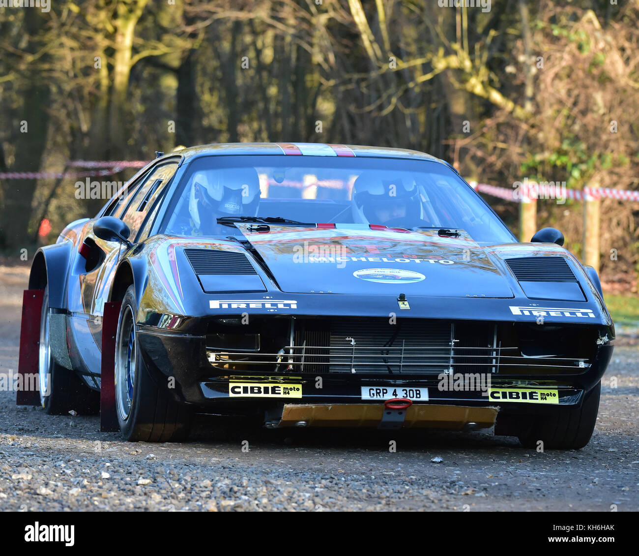 Lee Jones, tom grogan, ferrari 308 gr 4 michelotto, mgj rally étapes, Chelmsford motor club, brands hatch, samedi, 21 janvier 2017, msv, rallye, r Banque D'Images