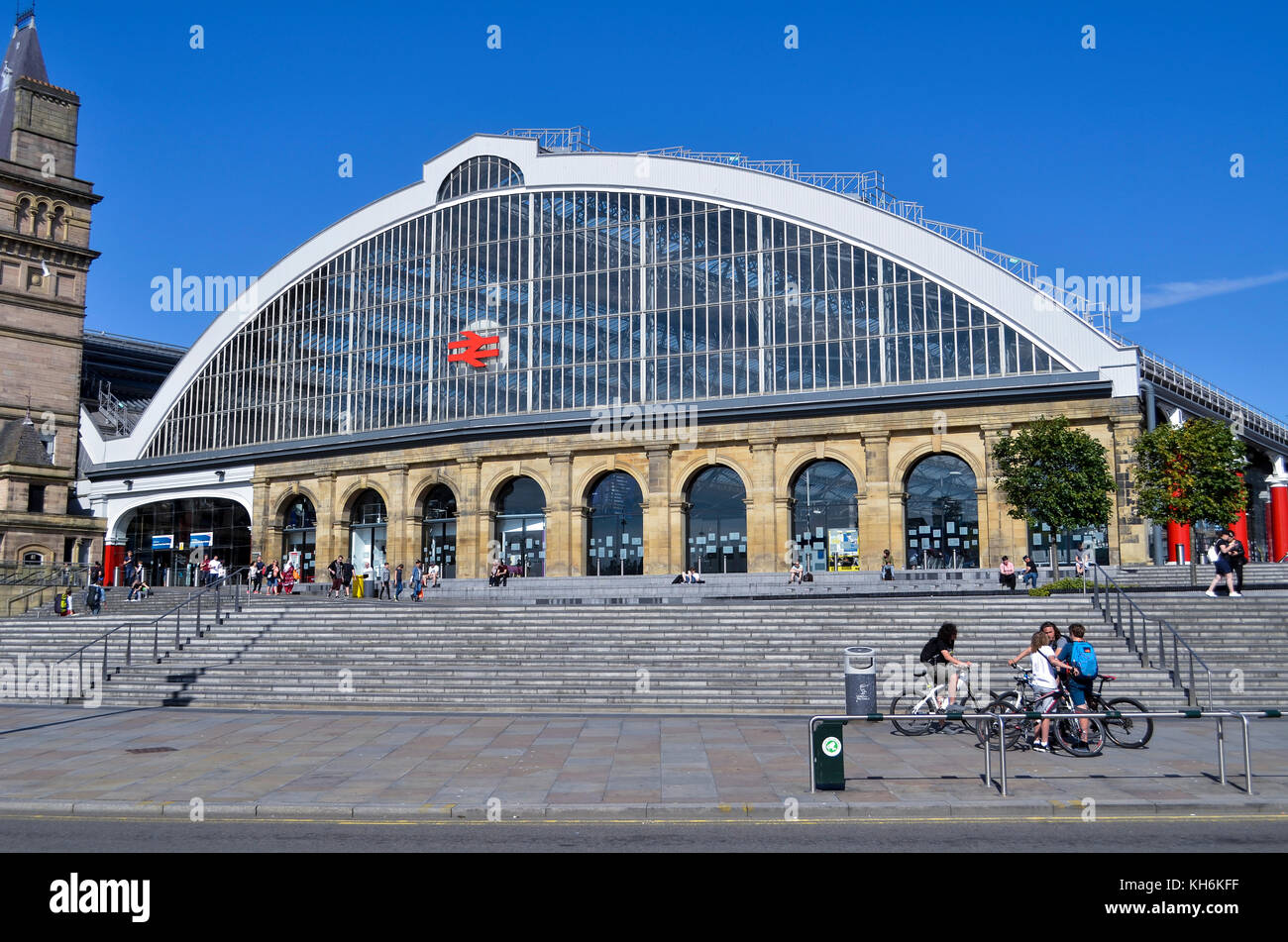 La gare de Liverpool Lime Street, Liverpool, Royaume-Uni. Banque D'Images