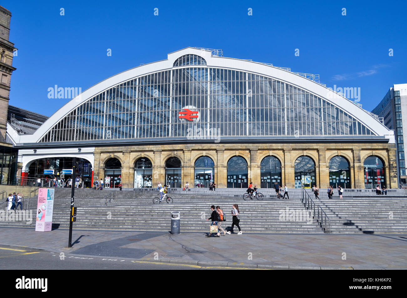 La gare de Liverpool Lime Street, Liverpool, Royaume-Uni. Banque D'Images