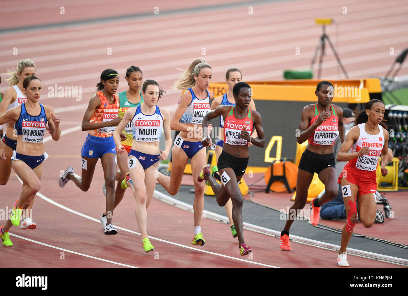 5000m femmes - Finale Championnats du monde IAAF - London 2017 Banque D'Images