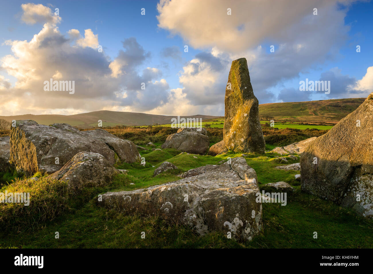 Carreg Waldo Rhos Fach-Mynachlog Pembrokeshire Wales ddu Banque D'Images