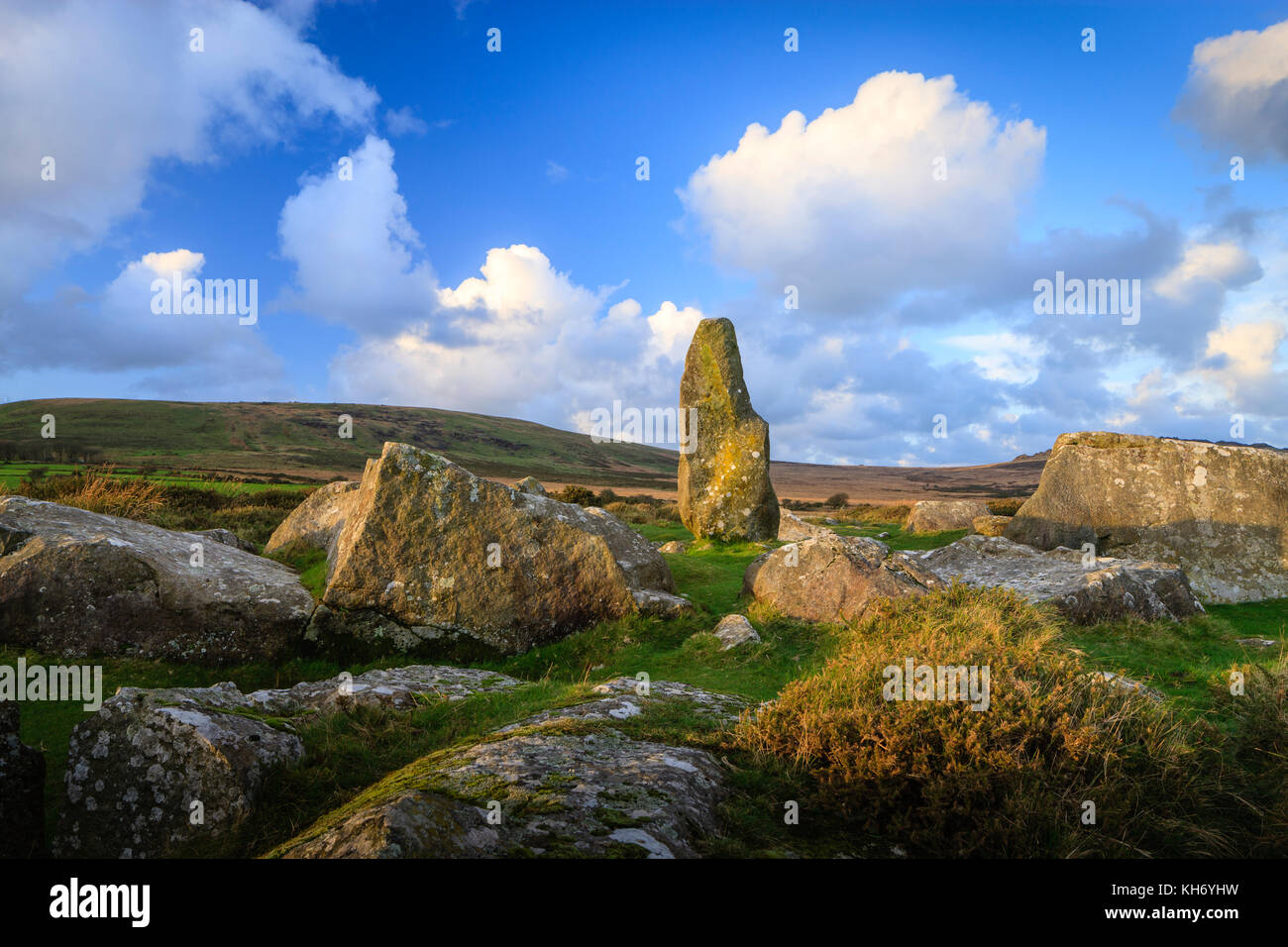 Carreg Waldo Rhos Fach-Mynachlog Pembrokeshire Wales ddu Banque D'Images