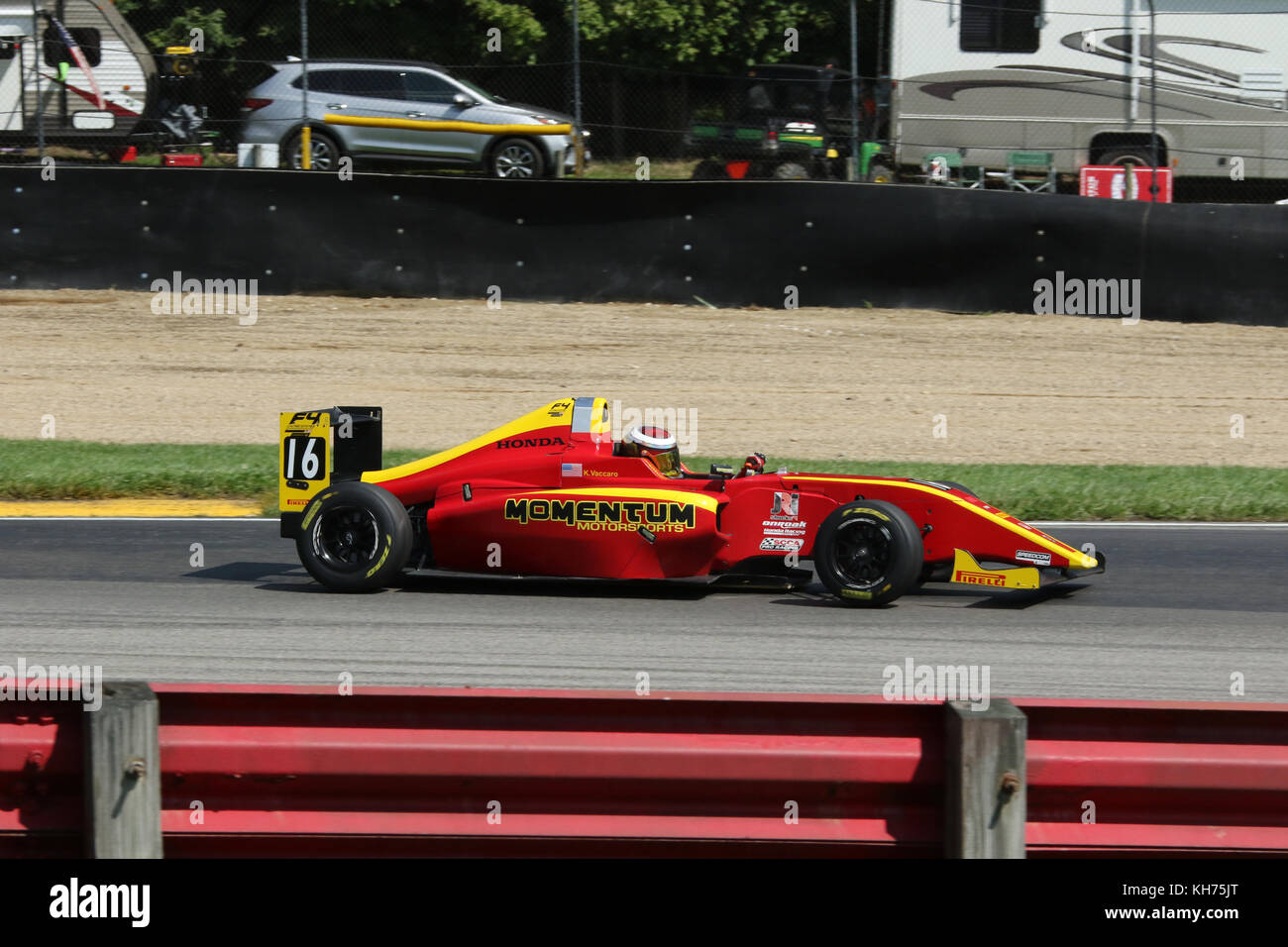 Kent Vaccaro. Location de 16. Course de Formule 4. Mid-Ohio Sports Car Course. Lexington, Mansfield, Ohio, USA. Banque D'Images