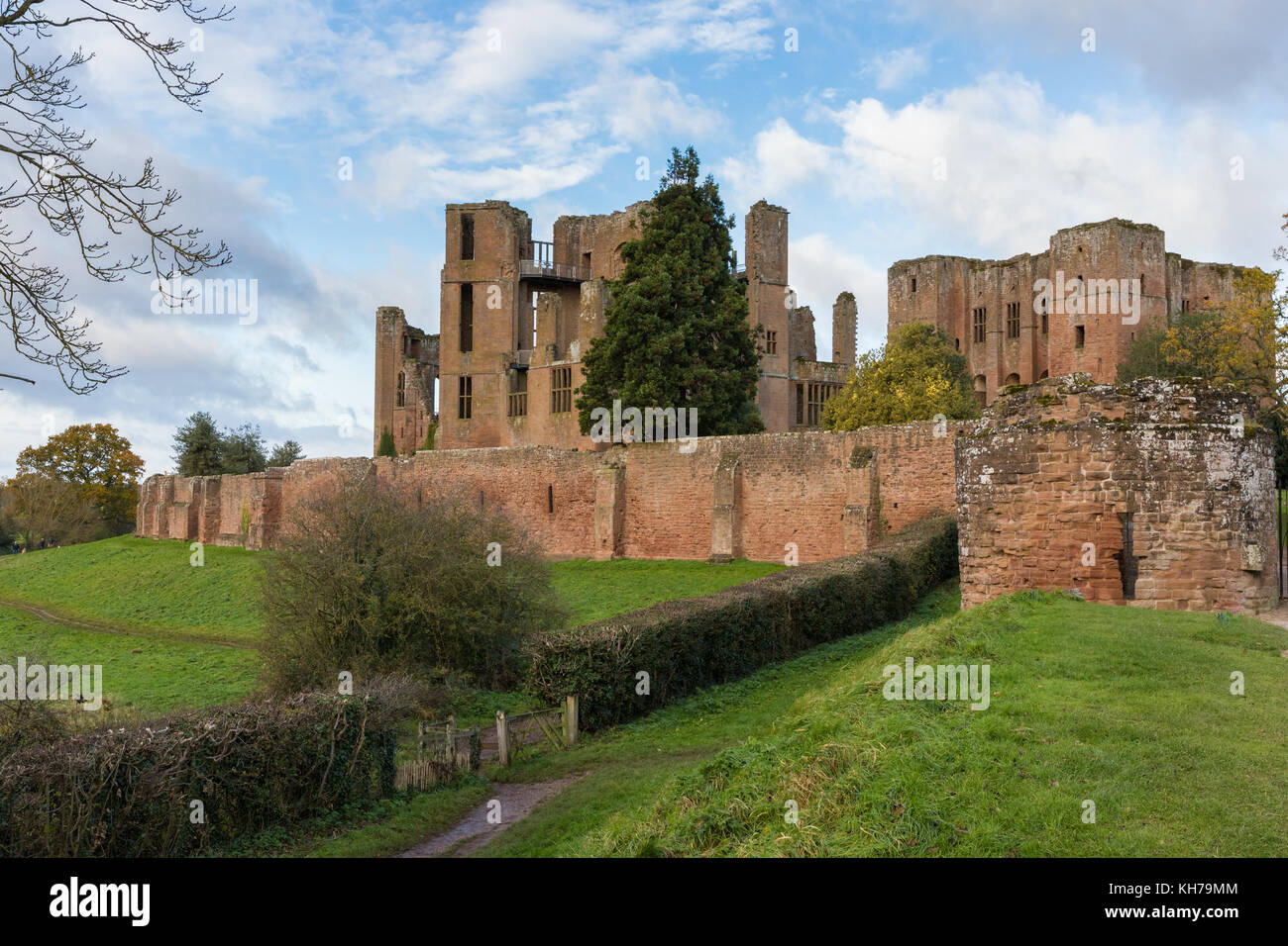 Le château de Kenilworth Warwickshire Banque D'Images