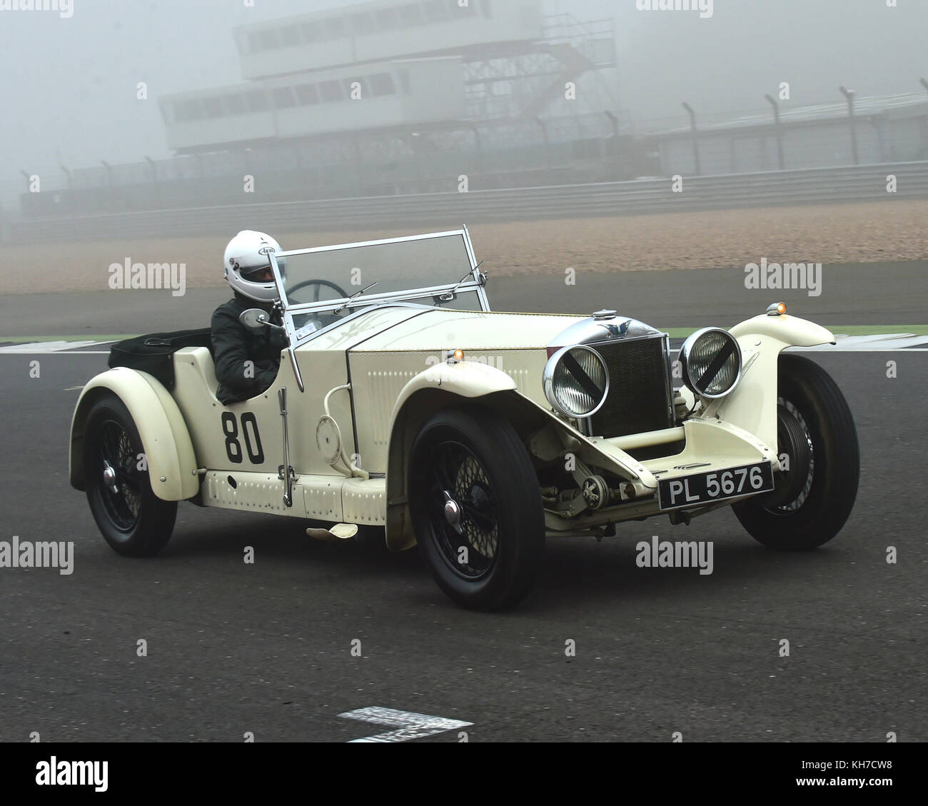 Alan Brown, Invicta S Type, VSCC, Pomeroy Trophy, Silverstone, 18 février 2017, 2017, cars, Chris McEvoy, cjm-photographie, compétition, février, F Banque D'Images