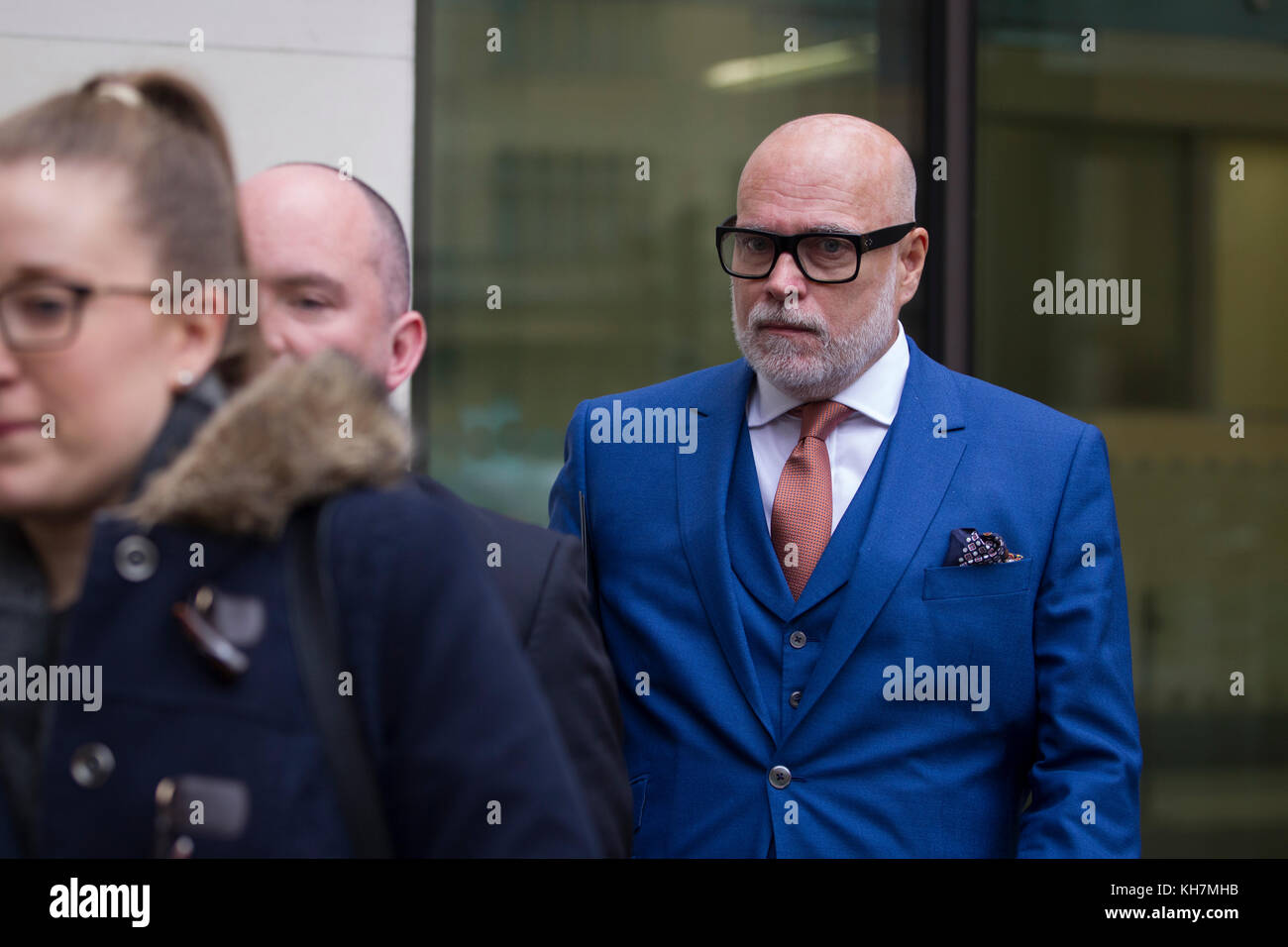 Londres, Royaume-Uni. 14Th nov, 2017. Gary goldsmith l'oncle de la duchesse de Cambridge à Westminster magistrates court, Marylebone Road, Londres, Royaume-Uni 14.11.2017. Gary Goldsmith, 52, a frappé son épouse, Julie-Ann, à l'extérieur de leur maison à Marylebone, Londres Centre. crédit : Jeff gilbert/Alamy live news Banque D'Images