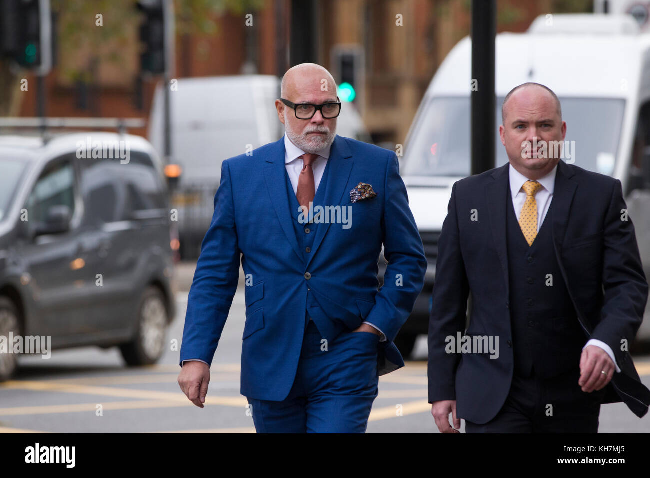 Londres, Royaume-Uni. 14Th nov, 2017. Gary goldsmith l'oncle de la duchesse de Cambridge à Westminster magistrates court, Marylebone Road, Londres, Royaume-Uni 14.11.2017. Gary Goldsmith, 52, a frappé son épouse, Julie-Ann, à l'extérieur de leur maison à Marylebone, Londres Centre. crédit : Jeff gilbert/Alamy live news Banque D'Images