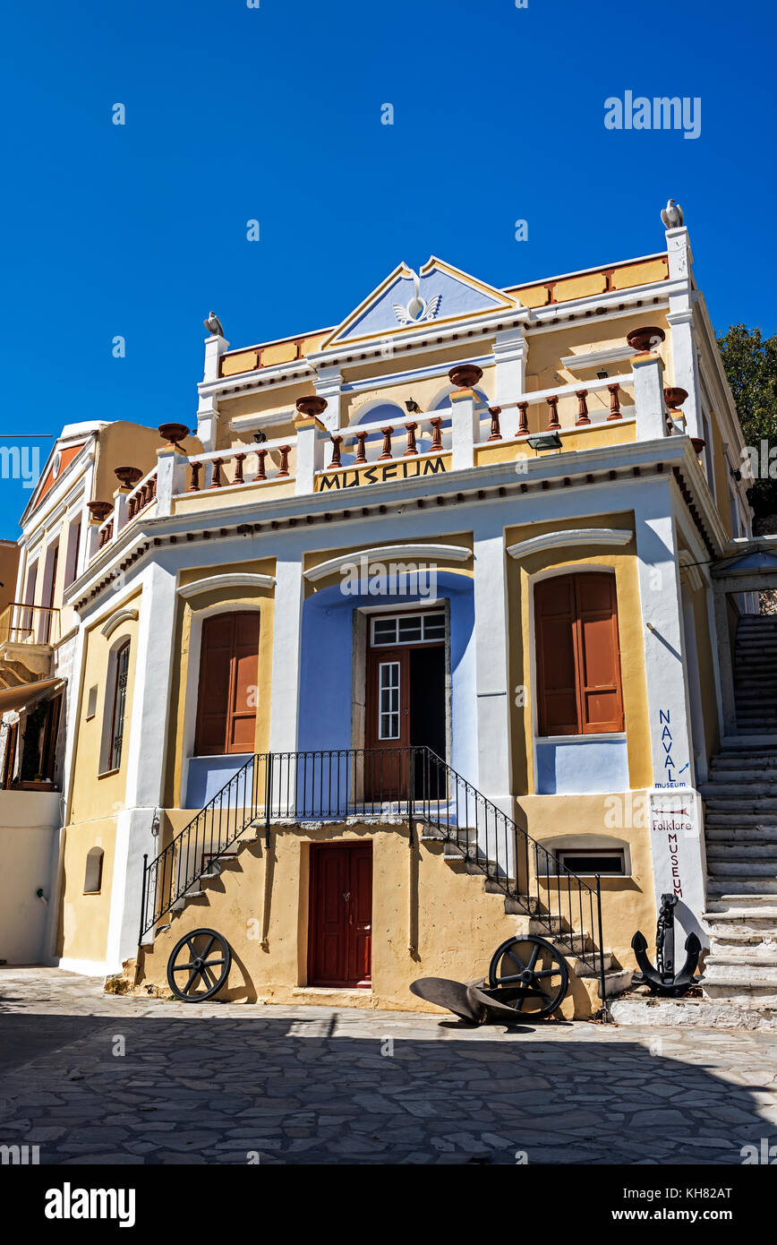 Le Musée du Folklore à Symi Banque D'Images