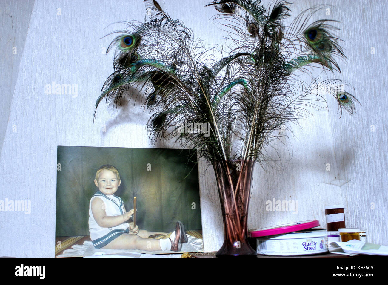 Belgique : images obsédantes ont révélé une importante collection de trophées dans une maison abandonnée qui semble comme s'il a été figé dans le temps. La seri Banque D'Images