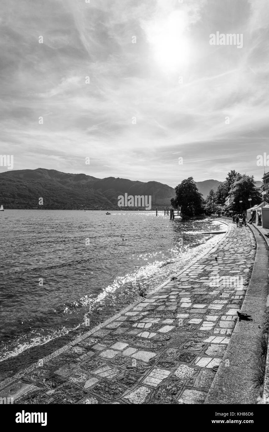 L'Italie, le piémont, Verbania Pallanza,paysage, Banque D'Images