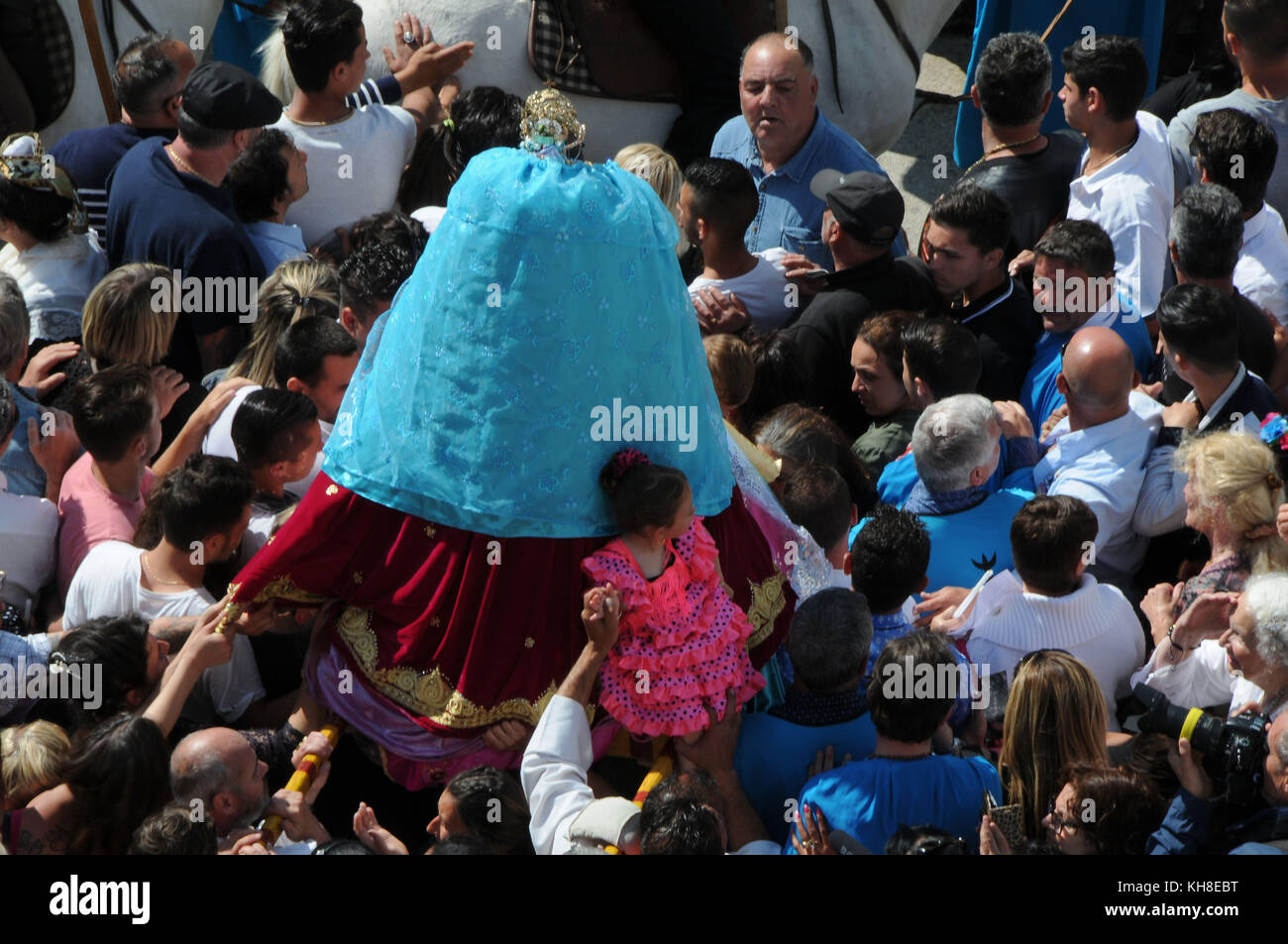 Procession de gitans, Sainte Marie de la mer, 2017, France Banque D'Images