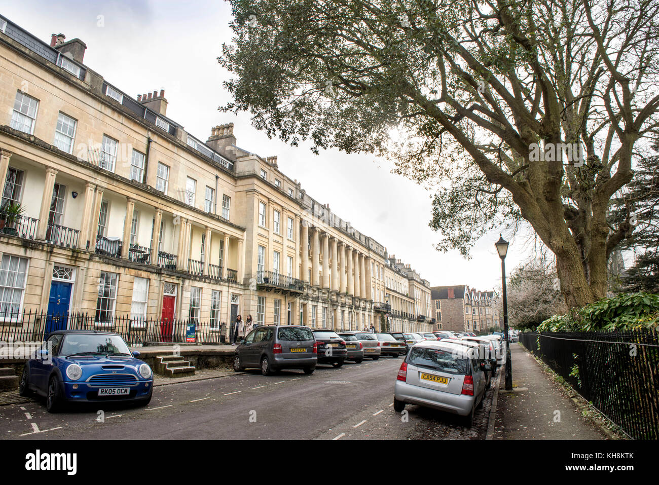 Terrasse vyvyan à Clifton, bristol uk Banque D'Images