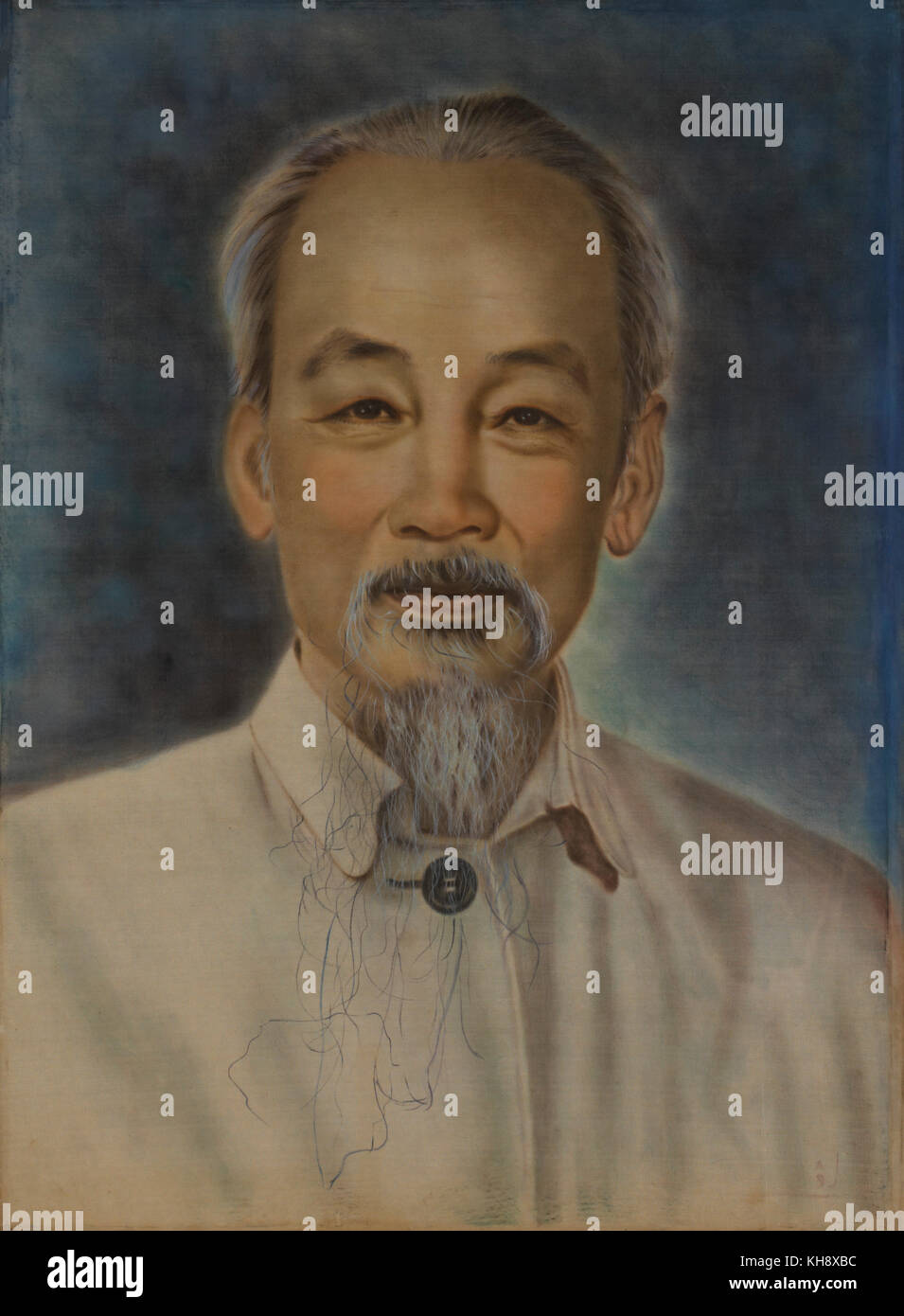 Ho chi minh (1890-1969), leader nationaliste vietnamien, portrait Banque D'Images