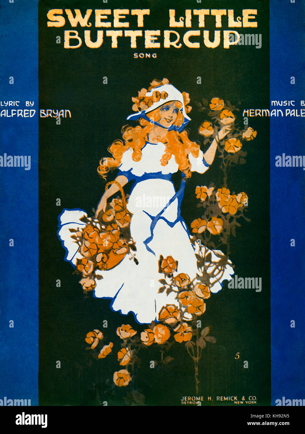 Douce petite tasse de beurre - score couvert de chanson, 1917. Avec de la musique par Herman et pâle lyrics par Alfred Bryan. Publié par Jerome H. Remick & Co, Detroit/New York. Banque D'Images