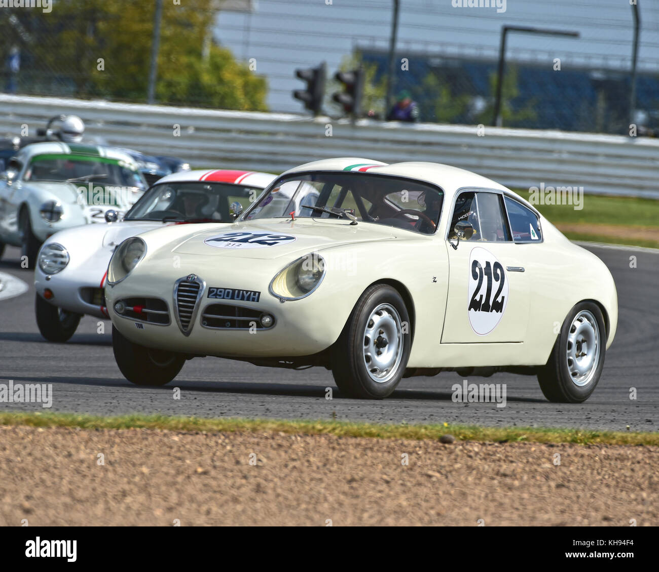 Brian arculus, Alfa Romeo giulietta svz, fiscar, tom cole, trophée csecc, formule vintage, ronde 1, Silverstone, avril 2017, Silverstone, avril 2017, ap Banque D'Images