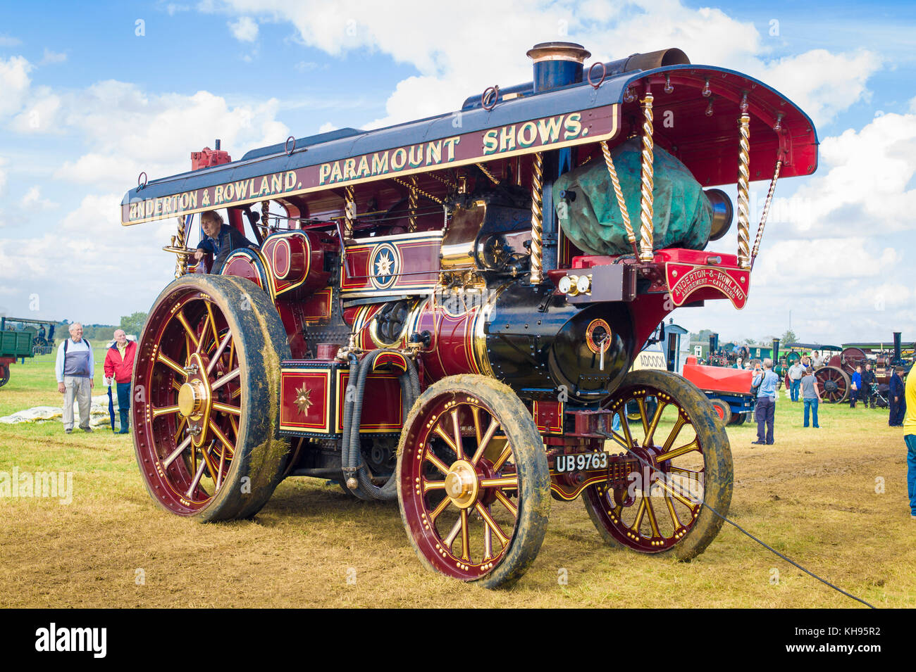 John Fowler un engin showmans locomotive routière de 1930 à afficher dans le sud Cerney Glos England UK Banque D'Images