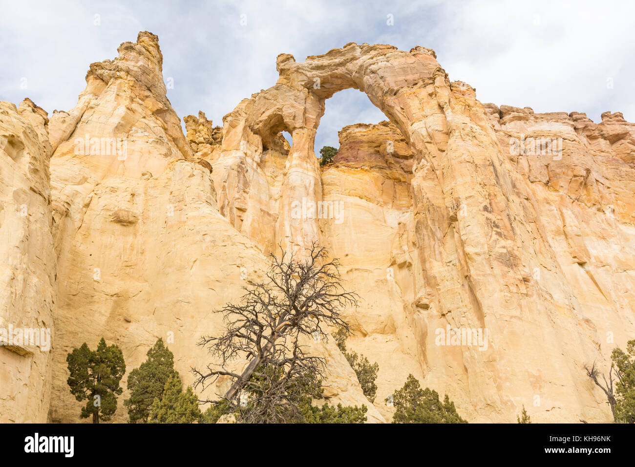 Grosvenor arch arc double off de cottonwood canyon road en grand staircase Escalante National Monument près de l'Utah. Banque D'Images