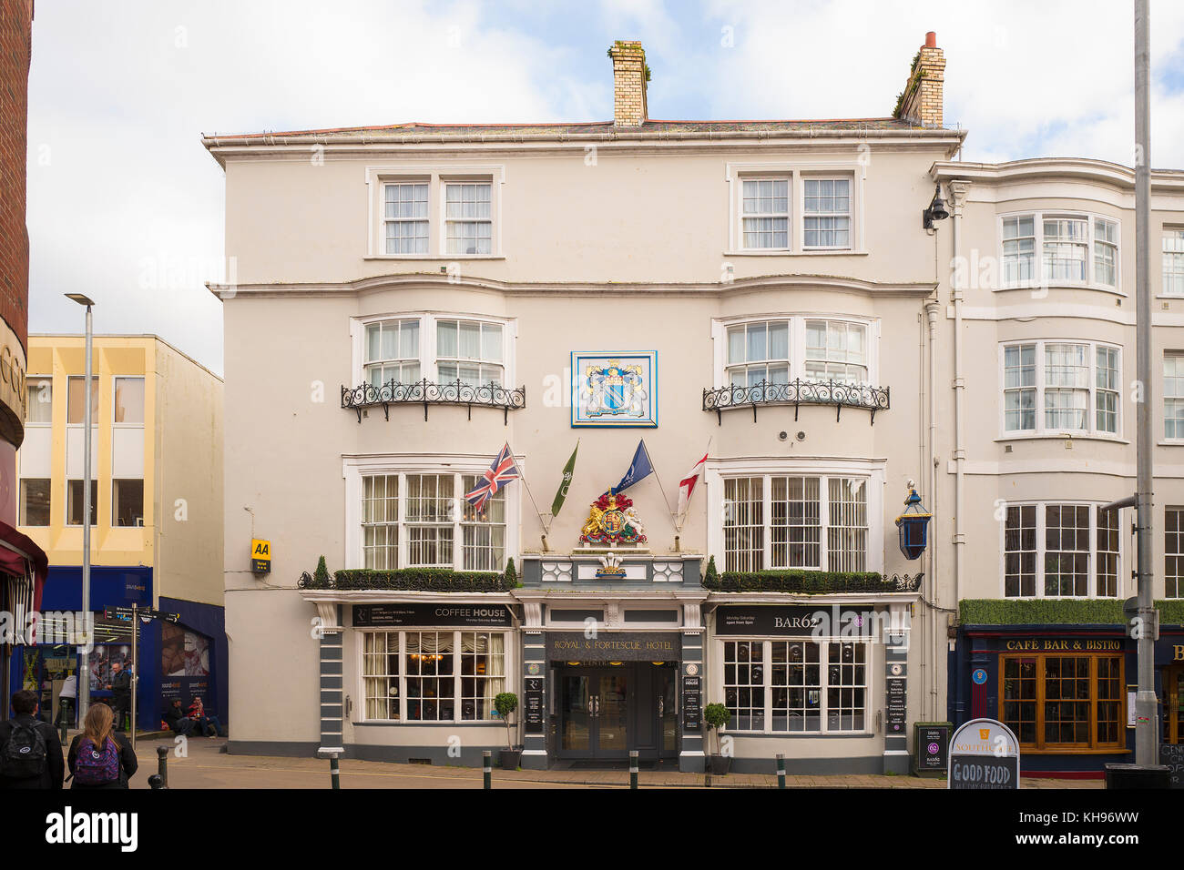 La Royale et Fortescue hotel dans le centre de Barnstaple Devon UK Banque D'Images