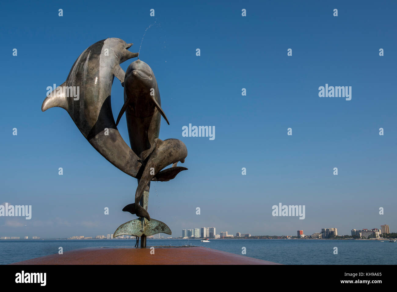 Mexique, État De Jalisco, Puerto Vallarta. El Centro, ancienne partie du centre-ville. Le Malecon, promenade en bord de mer connue pour ses œuvres d'art locales et sa vue sur Banque D'Images
