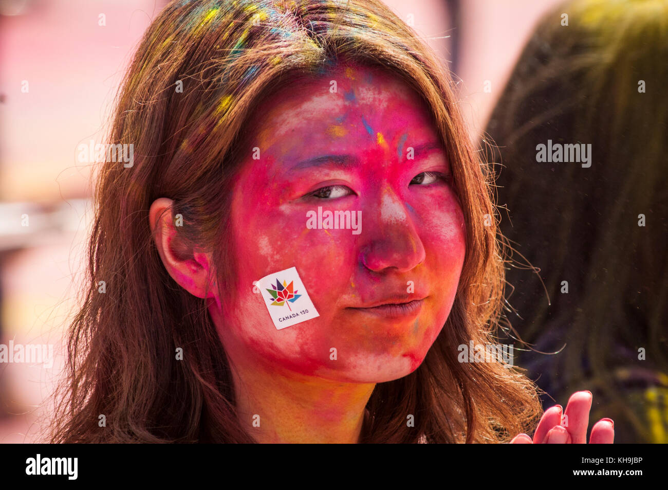 Holi est une fête hindoue célébrée à l'origine du printemps en Inde et au Népal, aussi connu comme le "festival des couleurs" ou le "festival de l'amour". Banque D'Images