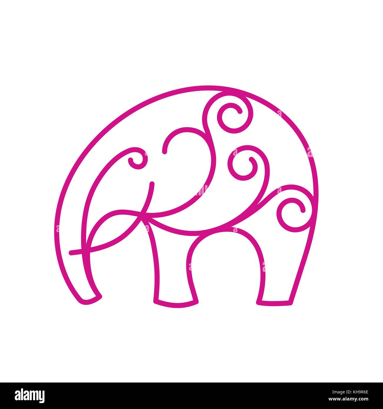 La méditation zen mandala symbole design concept avec swirly embellissements yoga Illustration de Vecteur