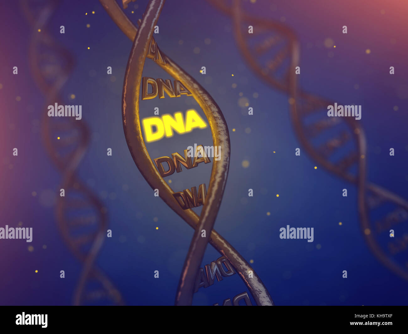 Dna helix , génétique Banque D'Images