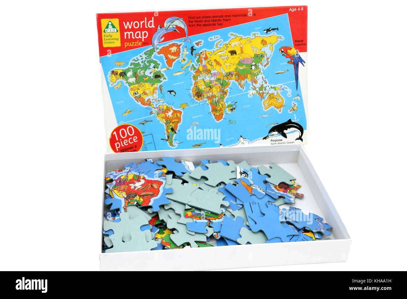 Early Learning Centre Carte du monde Puzzle Banque D'Images