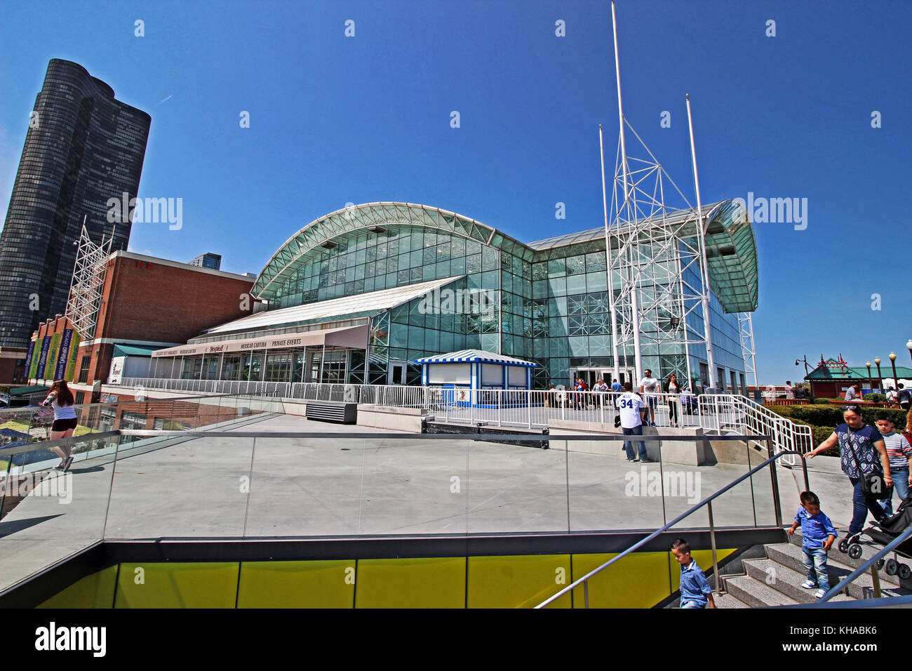 Chicago navy pier park Banque D'Images