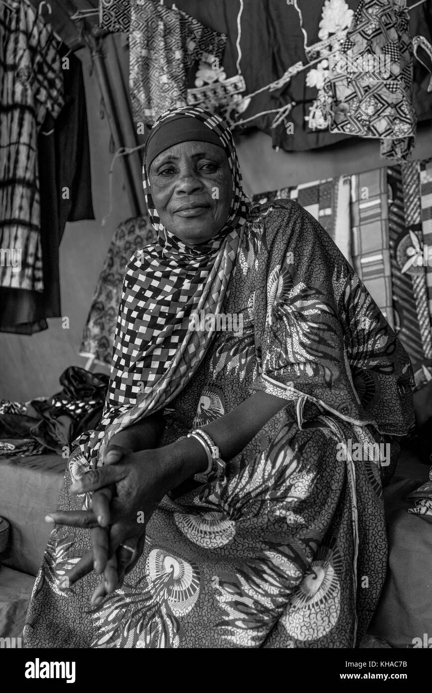 Portrait d'une femme également orthographié twareg touareg touareg ou au Mali, Afrique. Banque D'Images