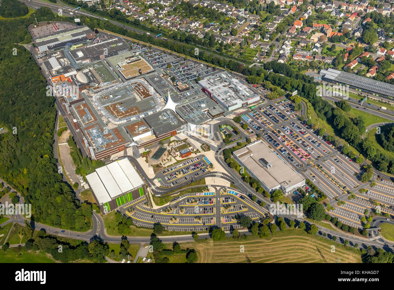 Centre commercial ruhrpark, Bochum, Ruhr, Rhénanie du Nord-Westphalie, Allemagne Banque D'Images