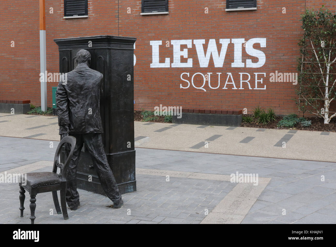 C S Lewis Square Belfast en Irlande du Nord. ** Usage éditorial uniquement** Banque D'Images