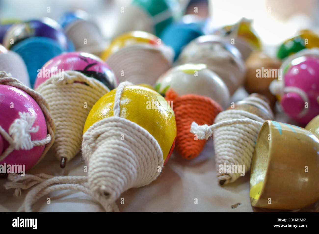 L'artisanat traditionnel en bois vendu au célèbre marché de Masaya (Mercado de Artesanias de Masaya au Nicaragua) Banque D'Images