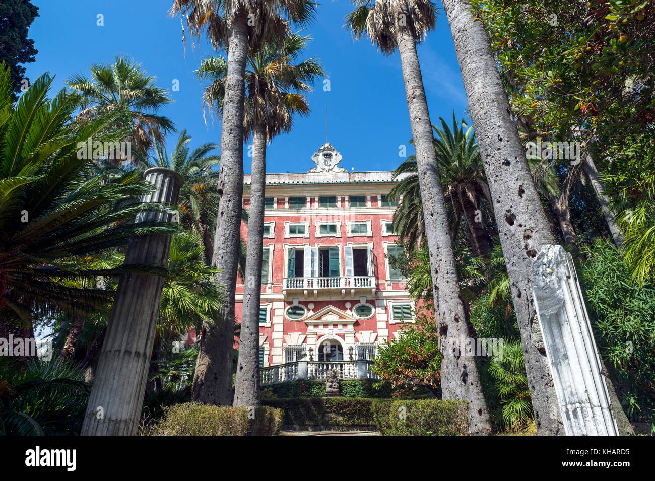 Italie. Ligurie. Golfe du Tigullio, Riviera italienne. Santa Margherita. La Villa Durazzo Banque D'Images